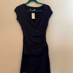 Susana Monaco Navy Blue Wrap Dress